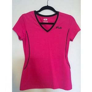 Fila pink work out shirt